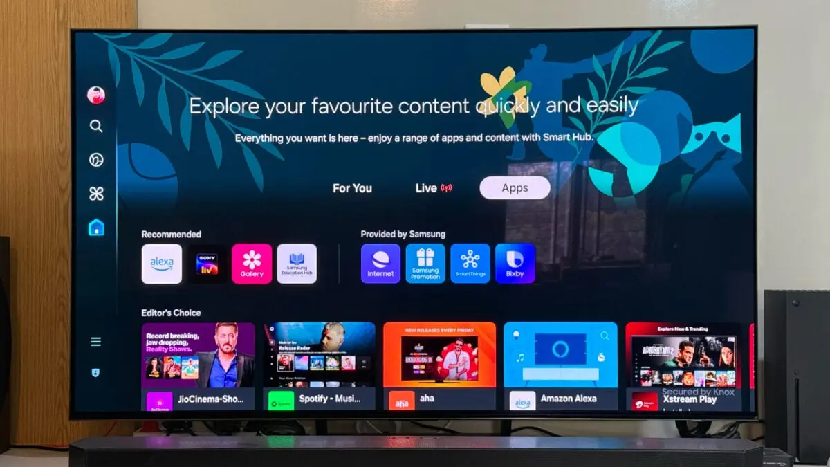 برگه برنامه‌های تلویزیون سامسونگ