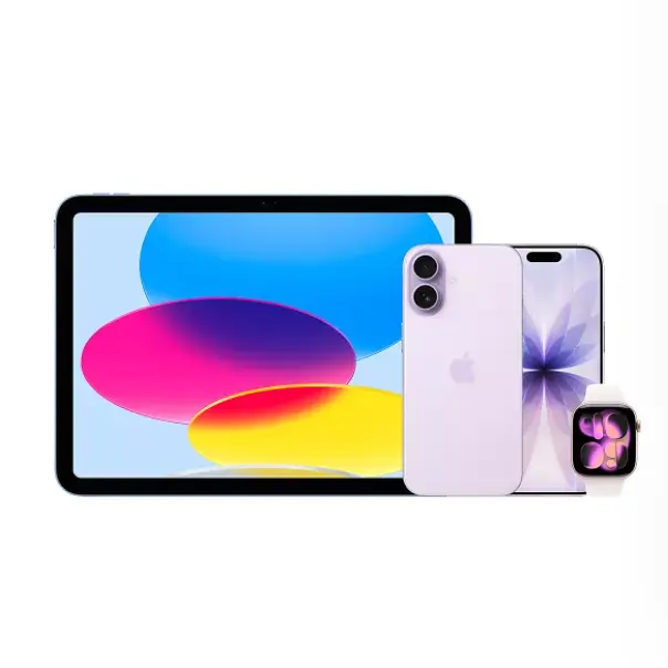 یک iPad اپل، دو iPhone 17 و یک Apple Watch Series 11