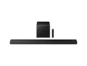 ساندبار و ساب‌ووفر سامسونگ بر روی پس‌زمینه سفید