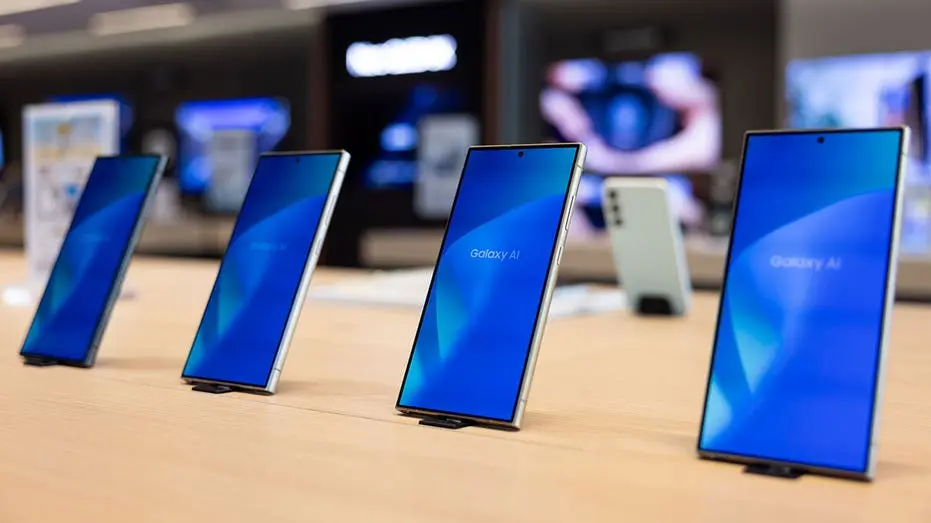 گوشی‌های هوشمند در یک فروشگاه