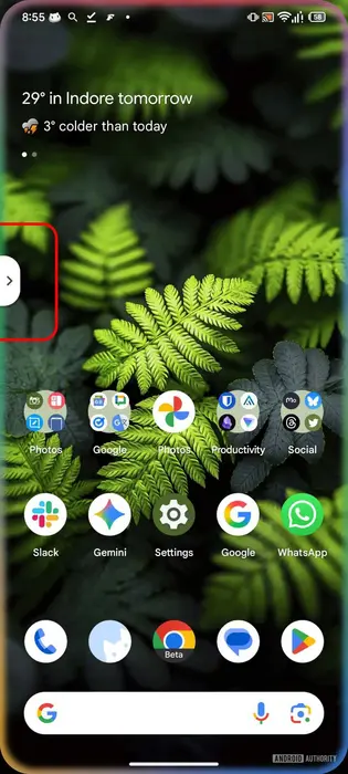 دکمهٔ پنهان ترجمهٔ زنده.