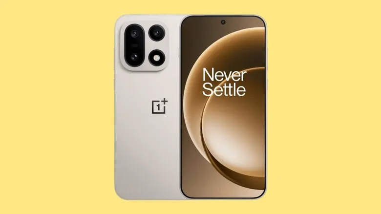 تصویر رسمی گوشی وان‌پلاس ۱۵ از جلو و پشت